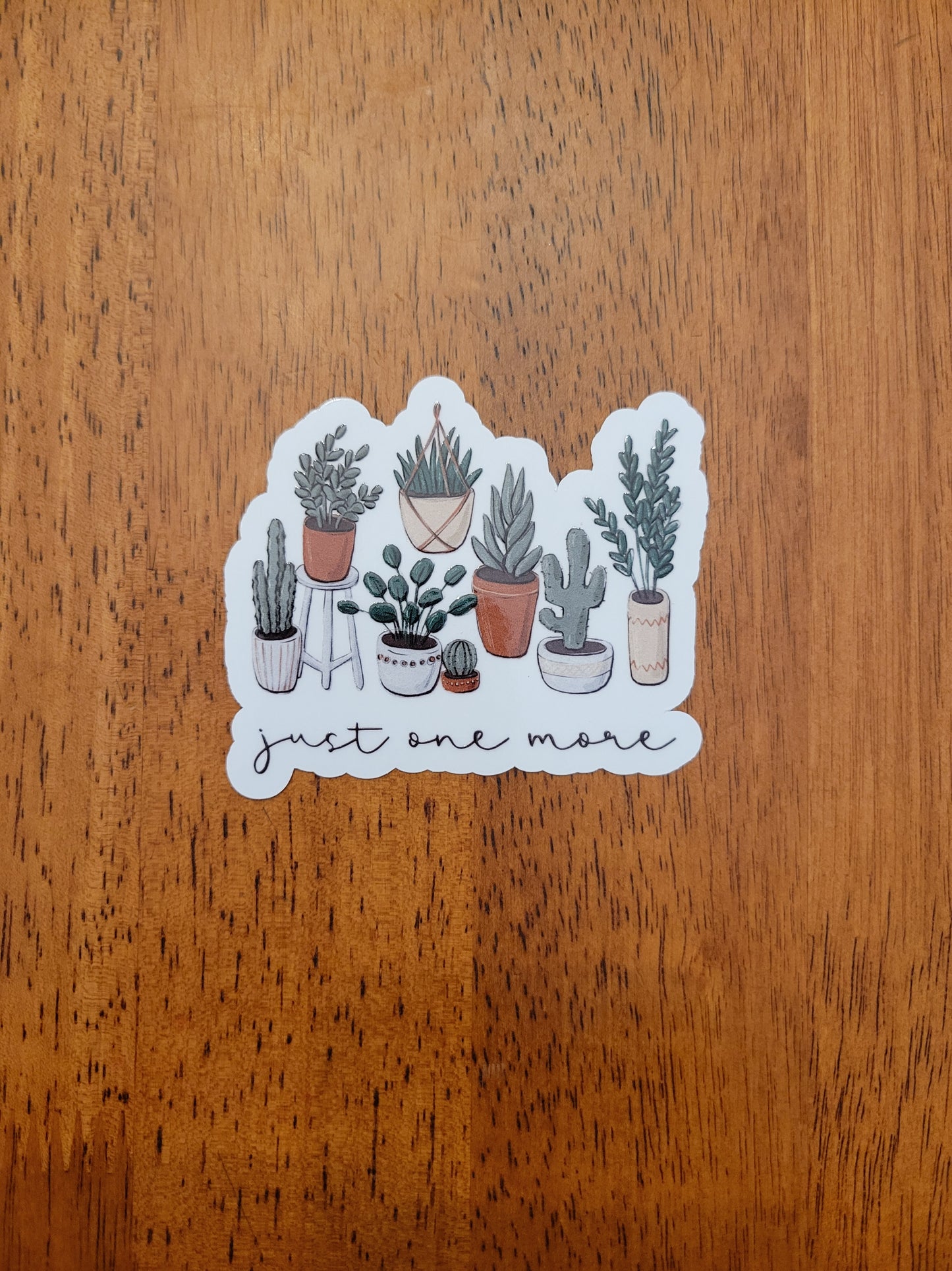 Just One More Clear Vinyl Sticker