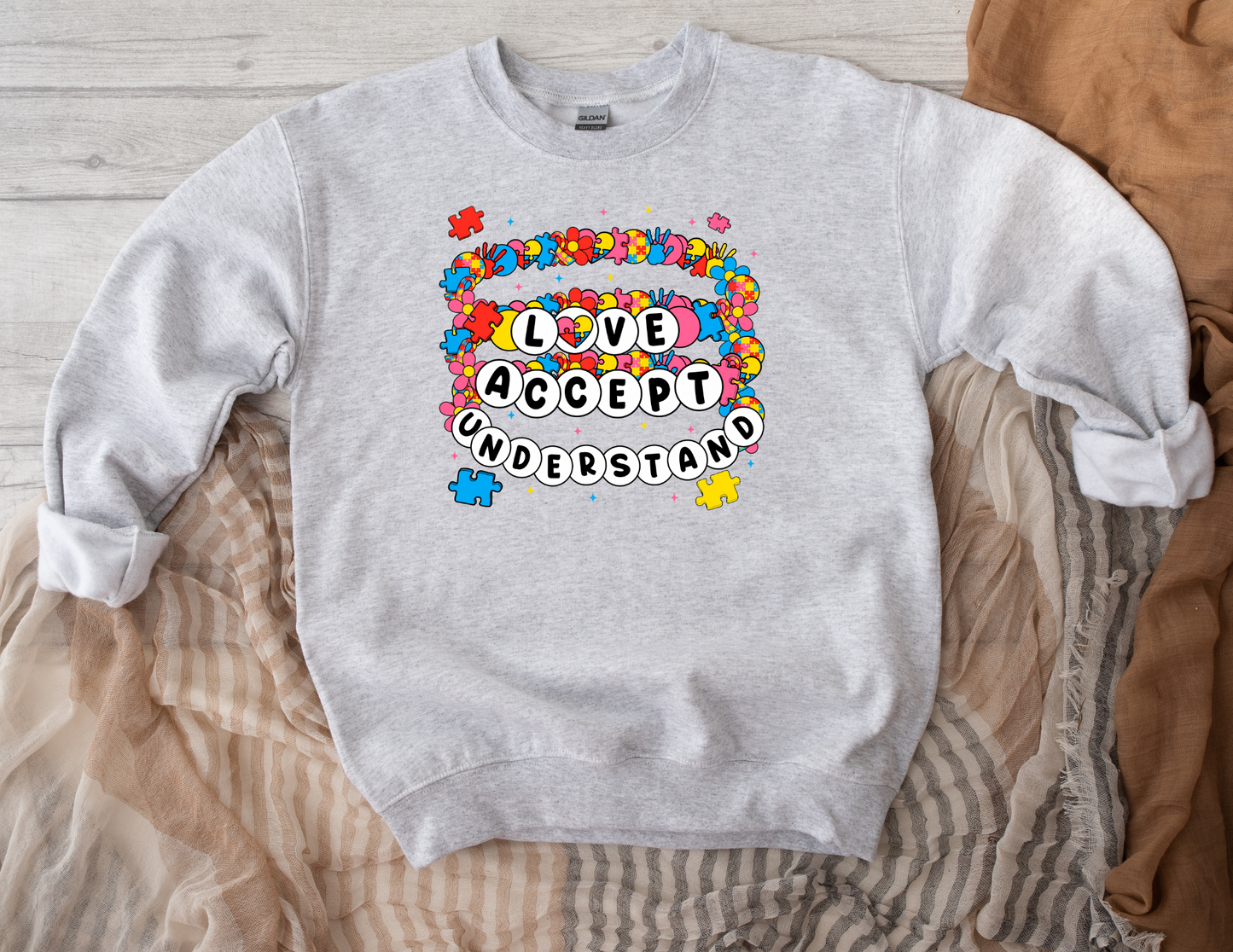 Autism - Awareness Bracelet (adult/kid) Sweatshirt