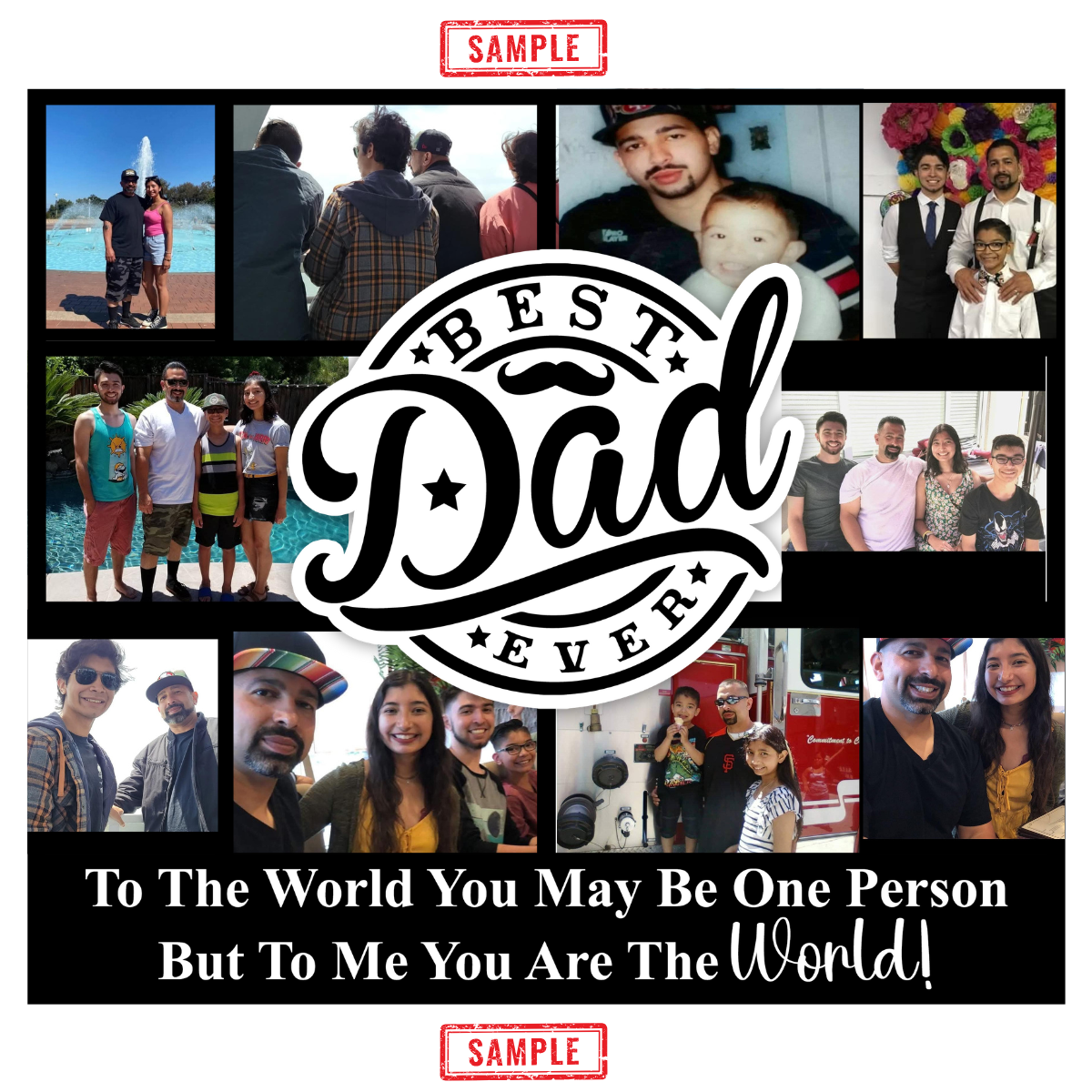 Photo Best Dad mustache Tumbler
