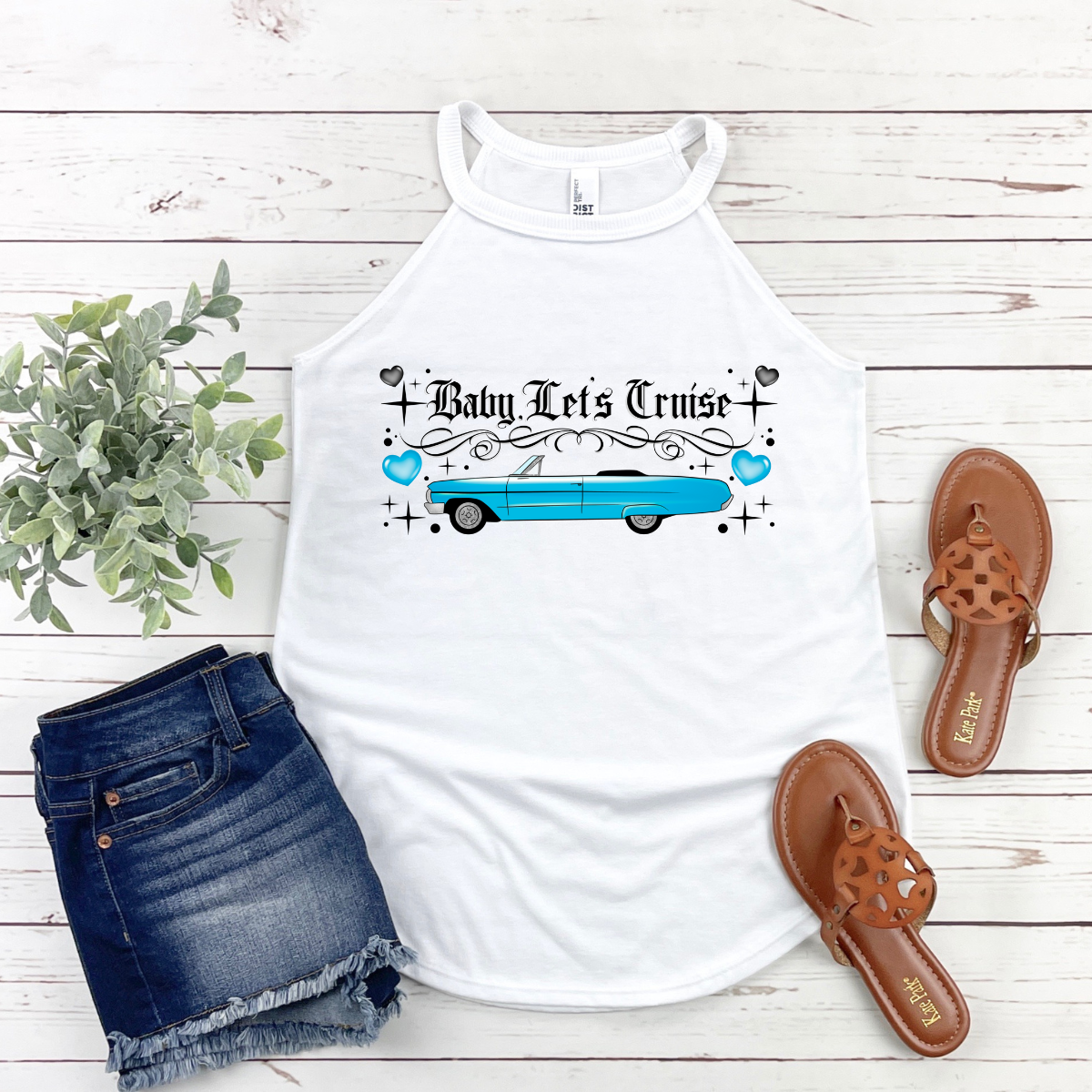 Let's Cruise (choose color) Tank Top
