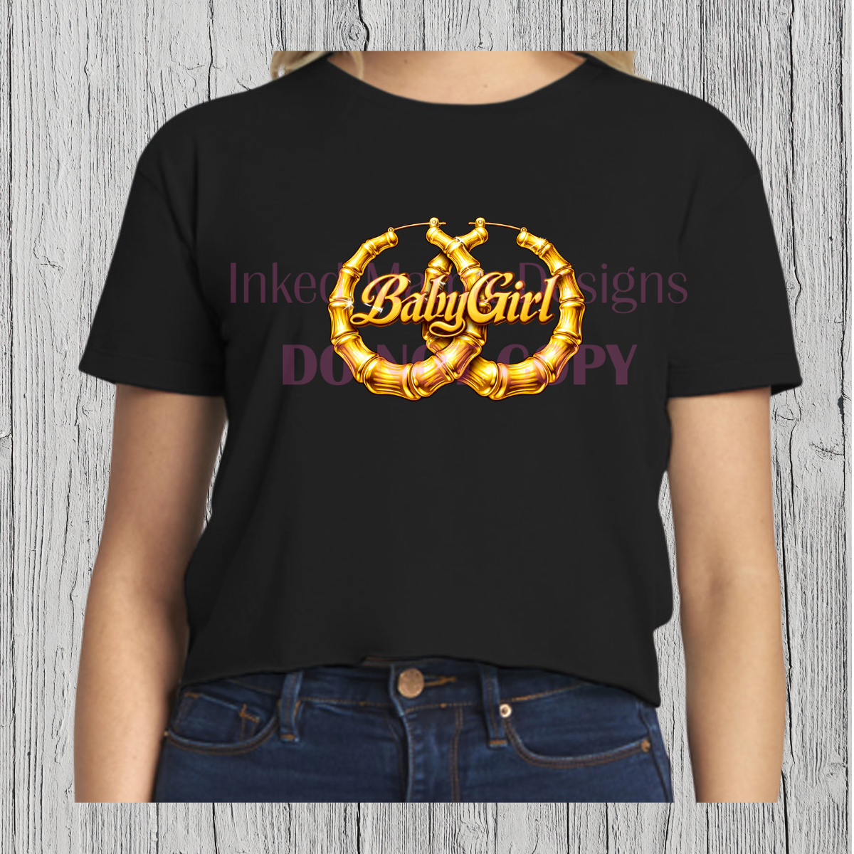 Baby Girl Hoops crop top apparel