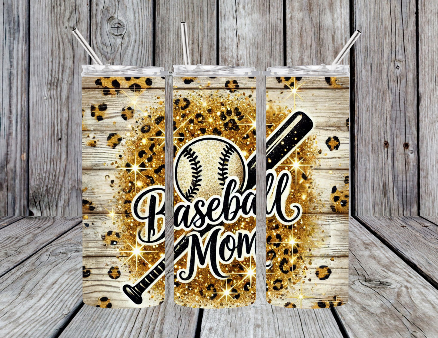 Bball Mom Glitter Tumbler