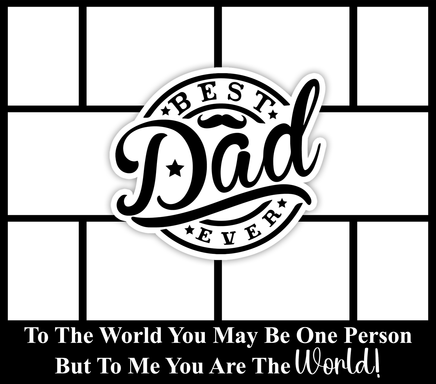 Photo Best Dad mustache Tumbler