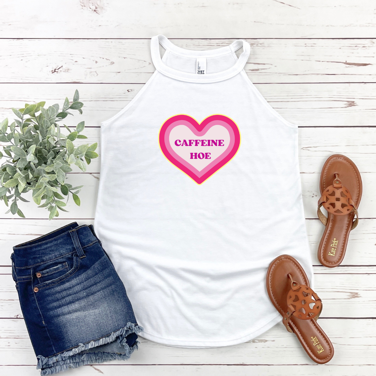 Caffeine Hoe Rocker Tank
