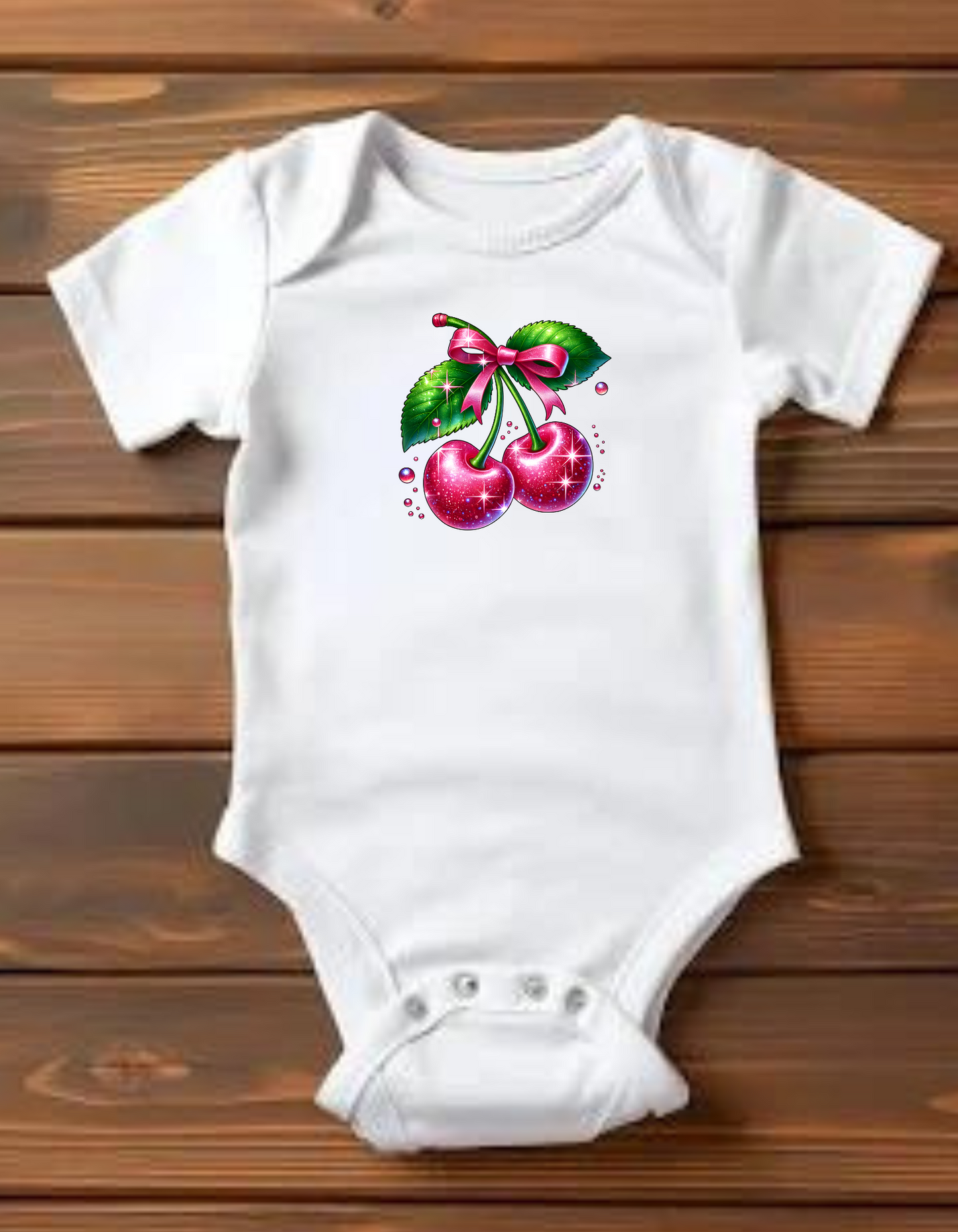 Cherry Sparkle onesie