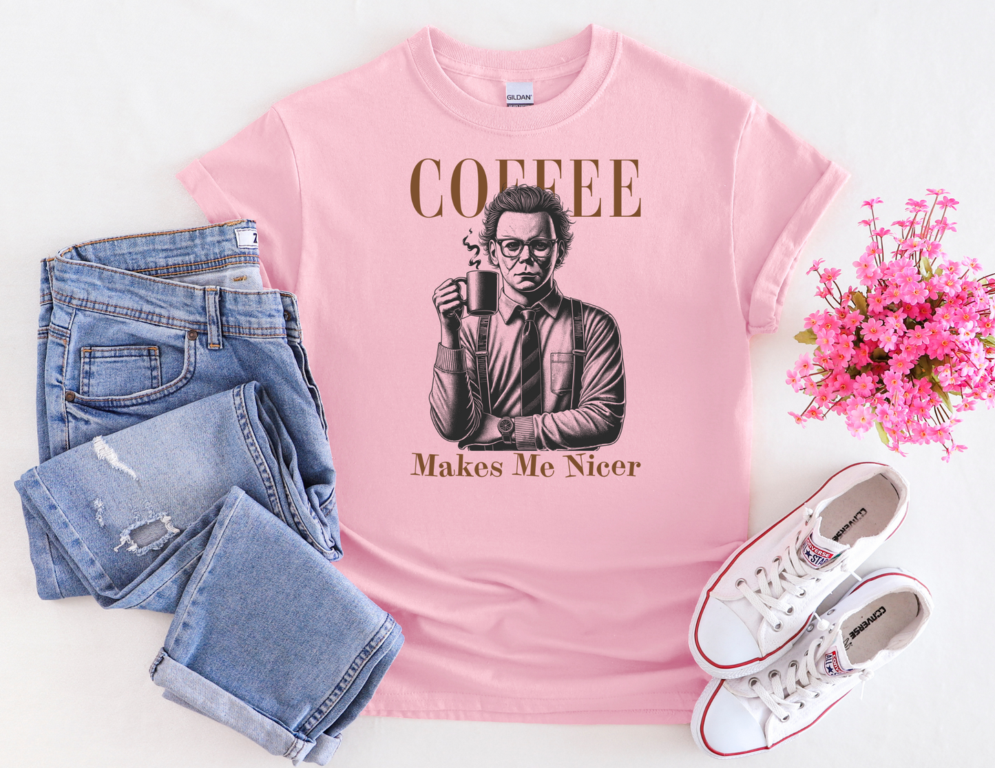 Coffee Makes Me Nicer Tee