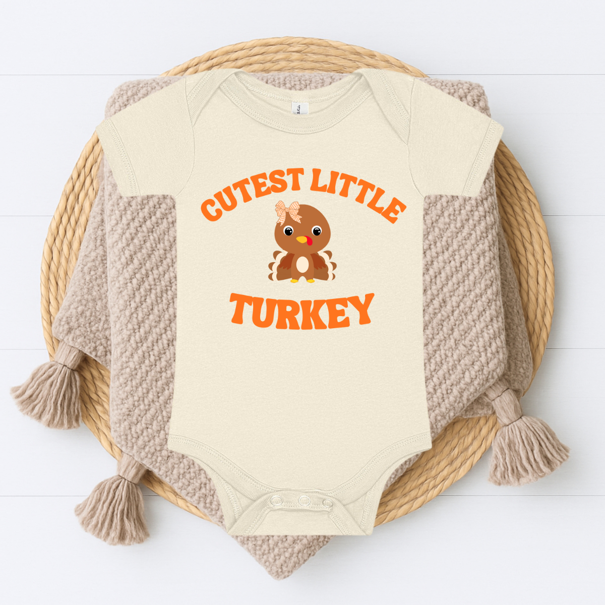 Cutest Little Turkey (girl) Onesie