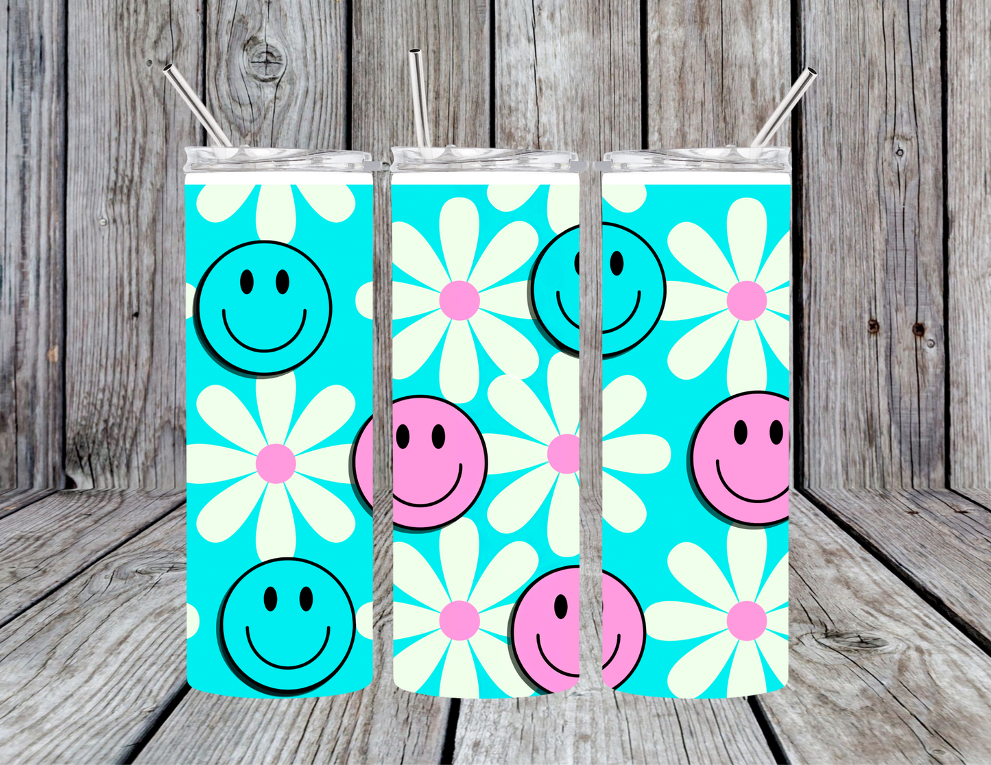Daisy Smiles (choose color) Tumbler
