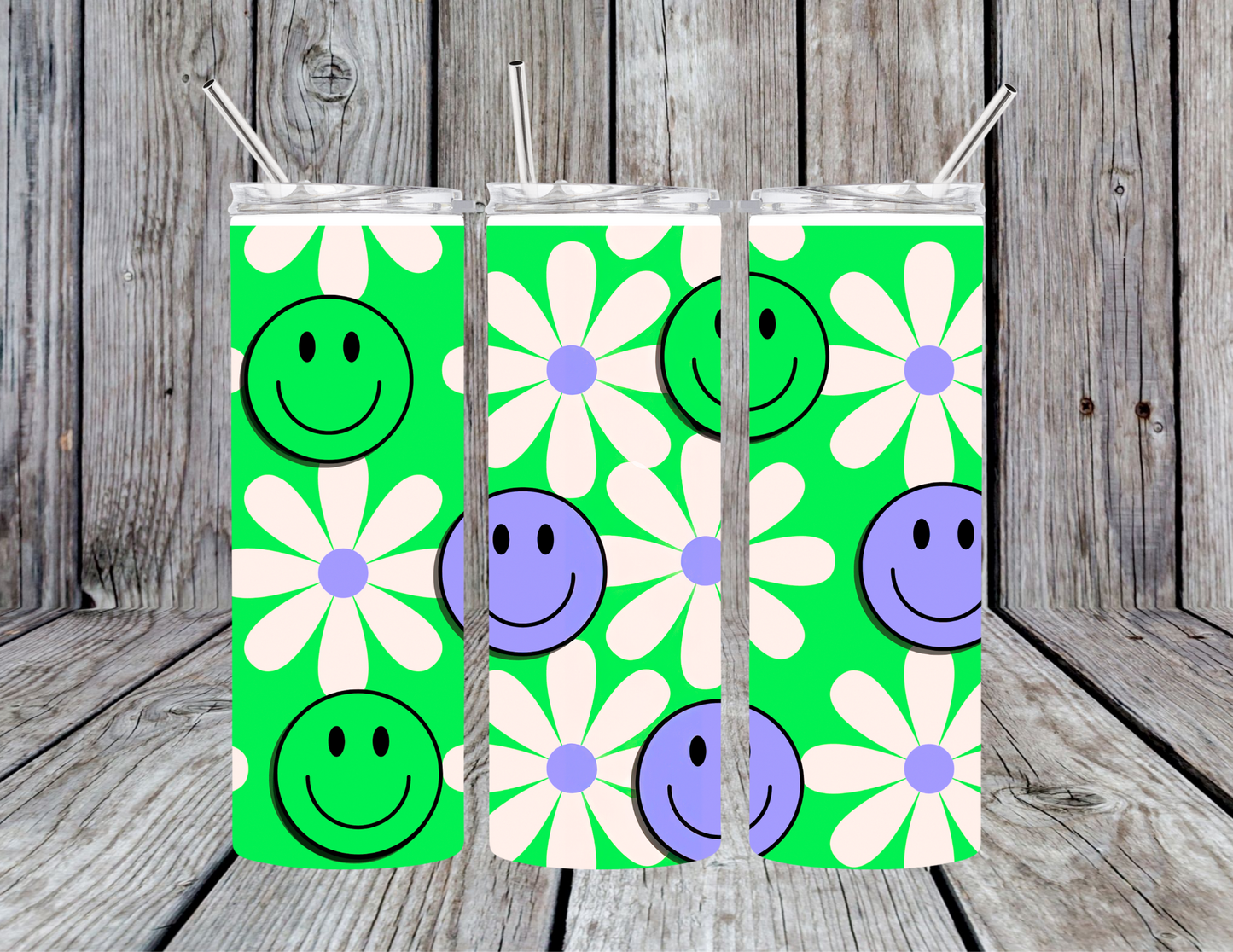 Daisy Smiles (choose color) Tumbler