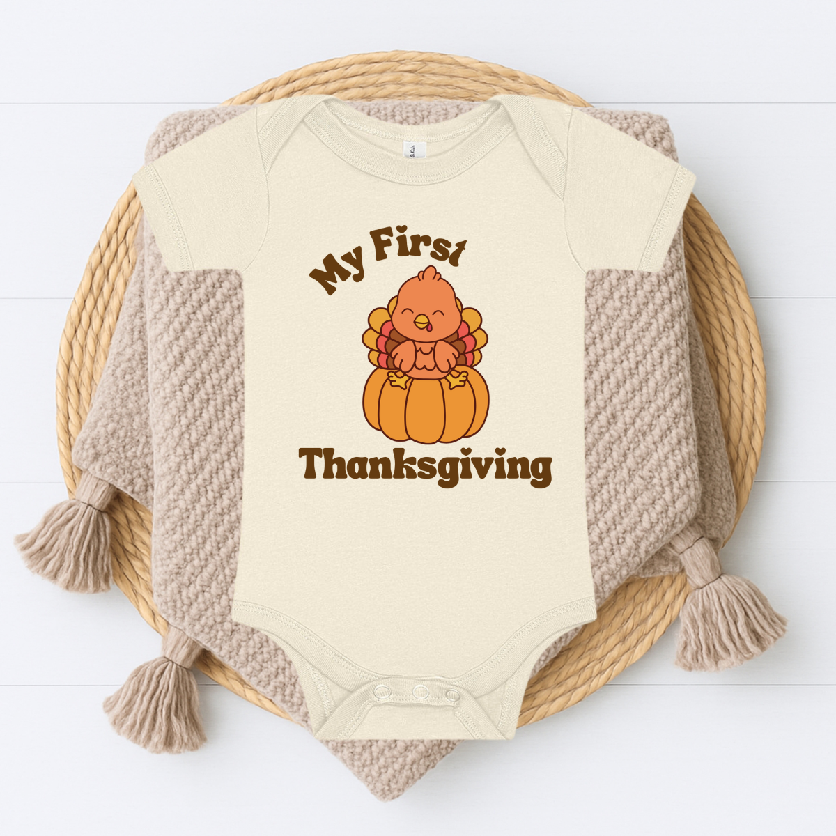 First Thanksgiving (boy) Onesie
