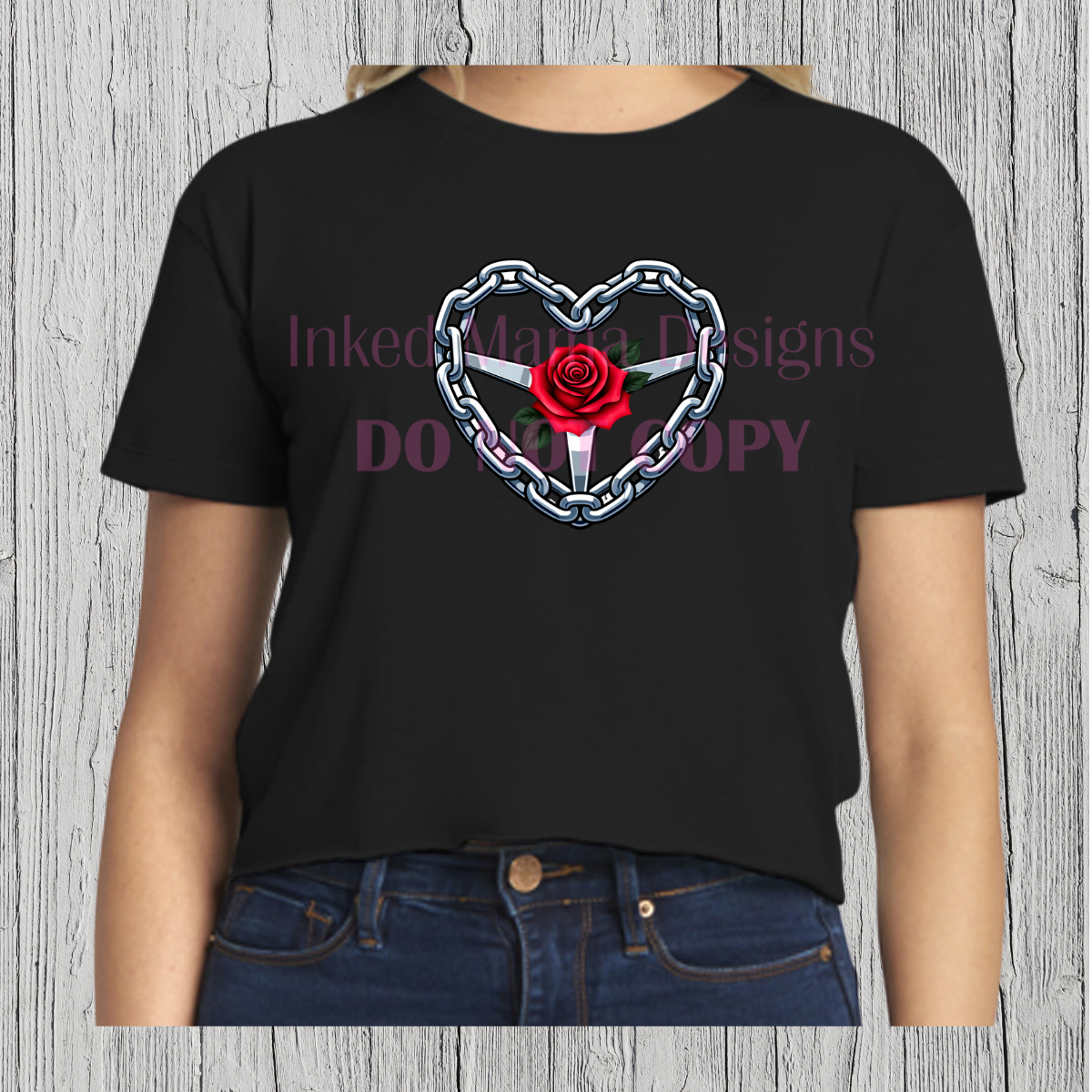 Heart Steering Wheel crop top apparel
