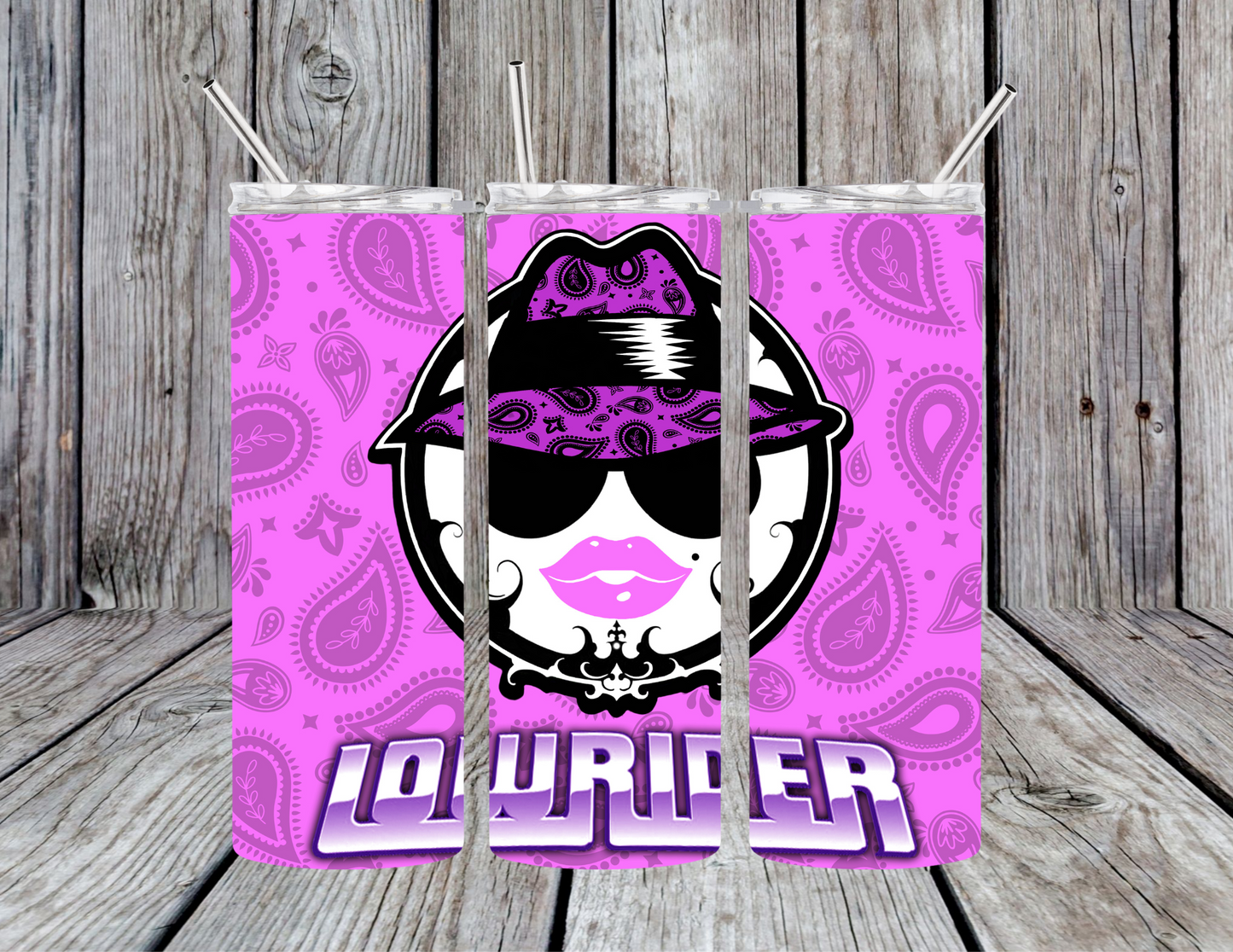 Lowrider purple tumbler