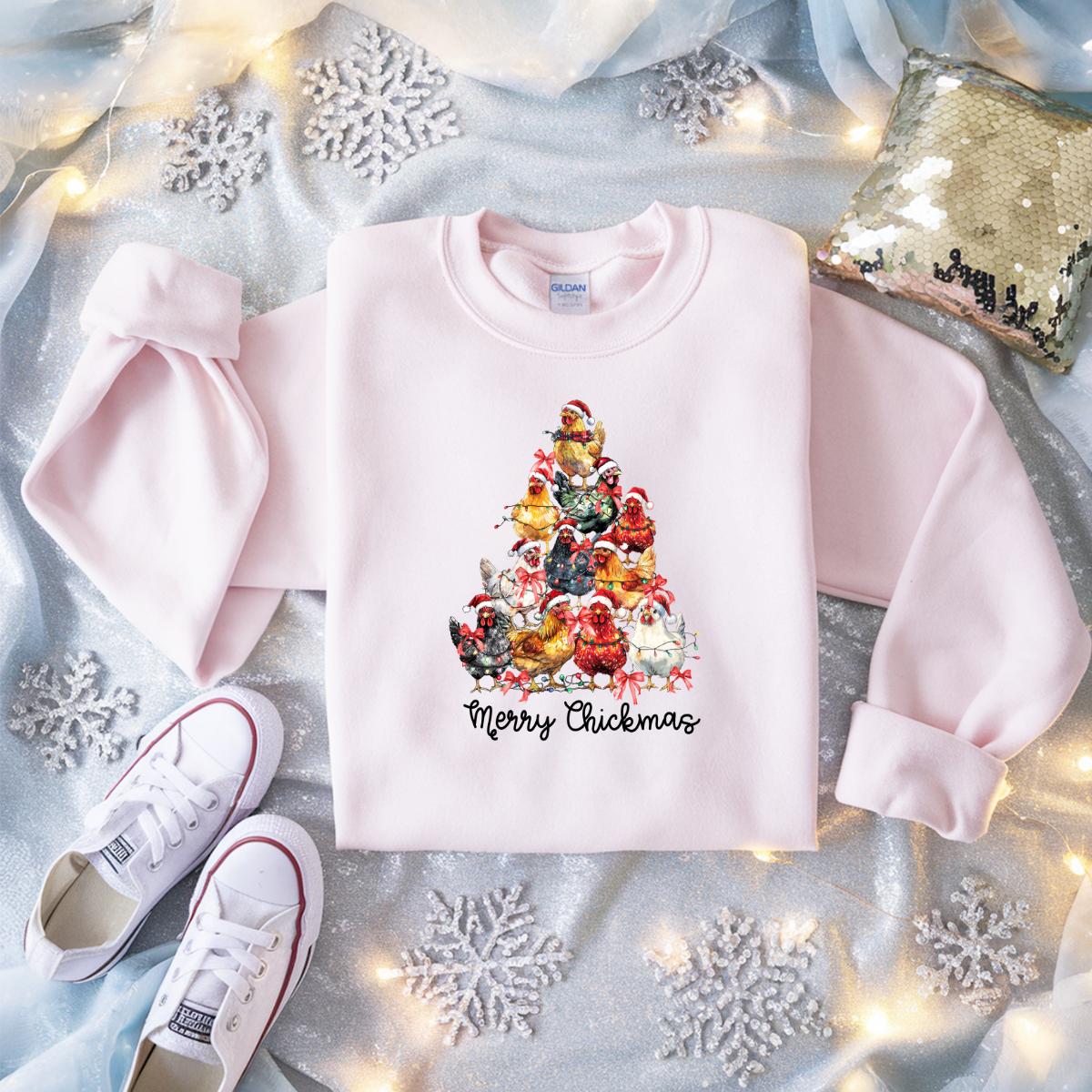 Jolly Merry Chickmas Tee/Sweatshirt