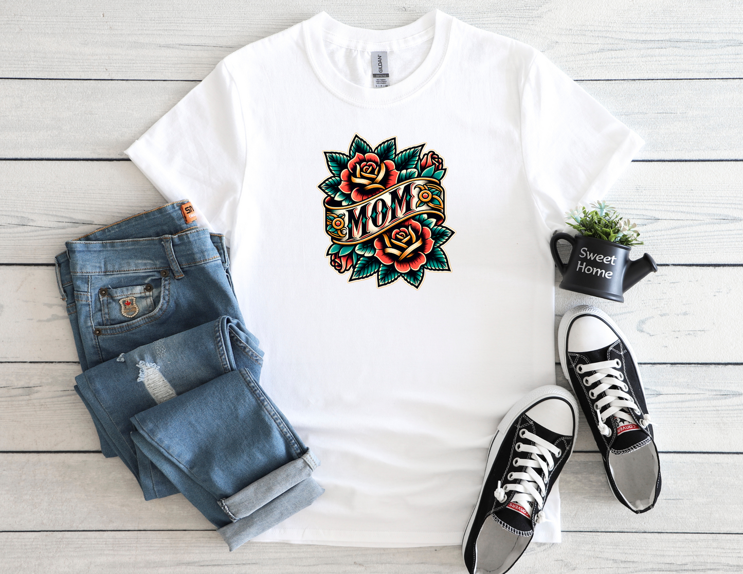 Mom Tattoo Tee