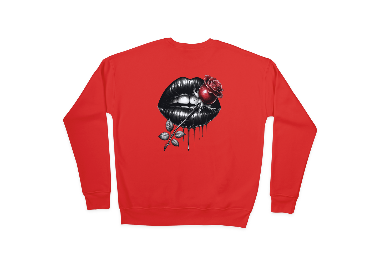 Red Rose Lip Sweatshirt