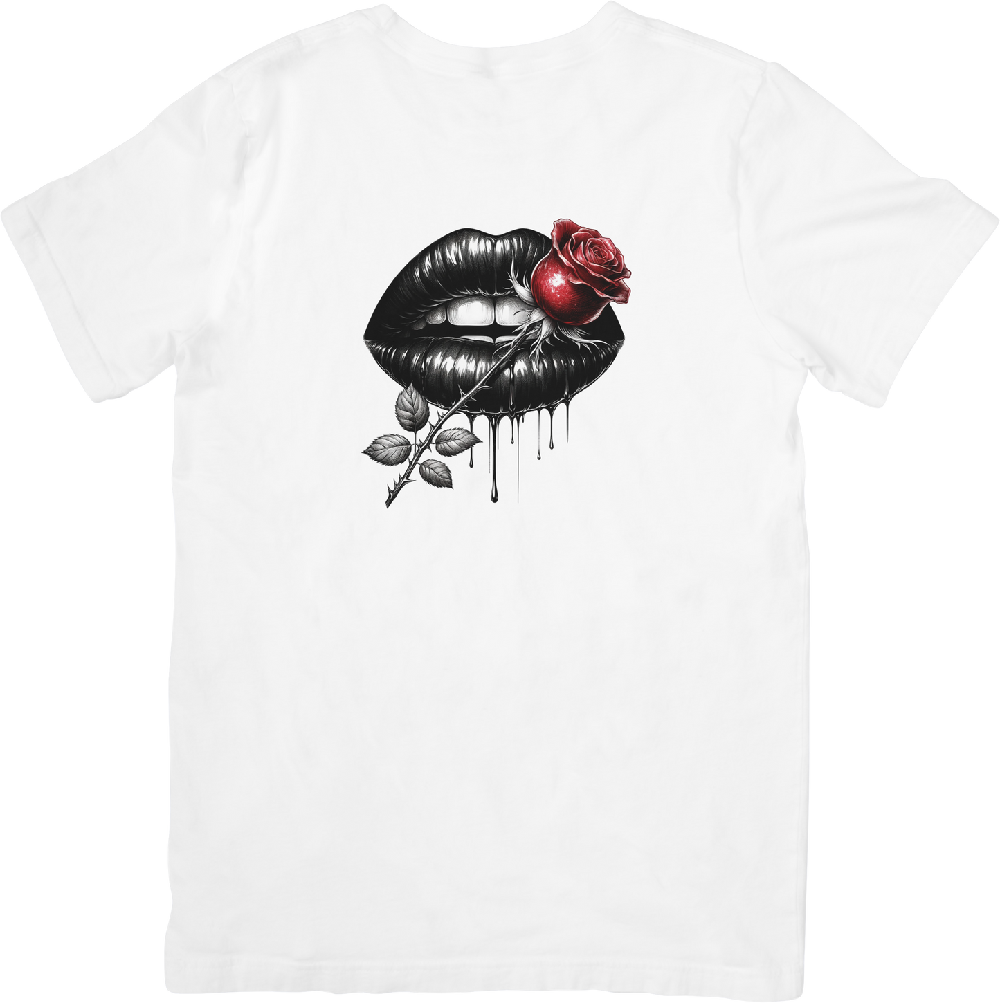 Red Rose Lip Tee