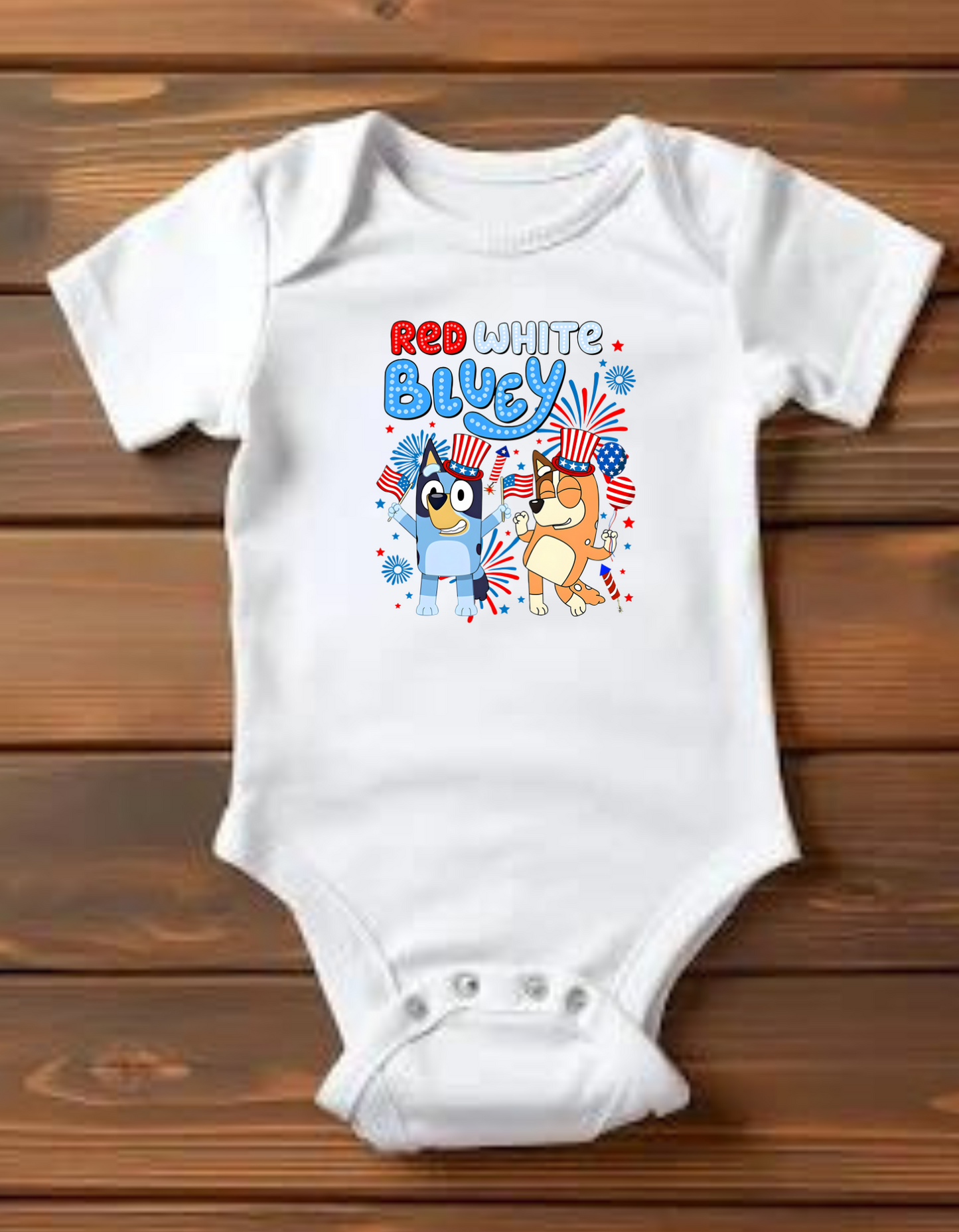 Kids - Red White Bluey Tee