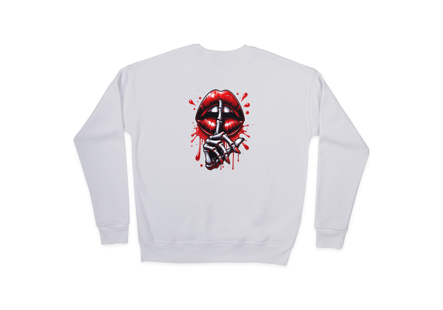 Skeleton Lip Sweatshirt