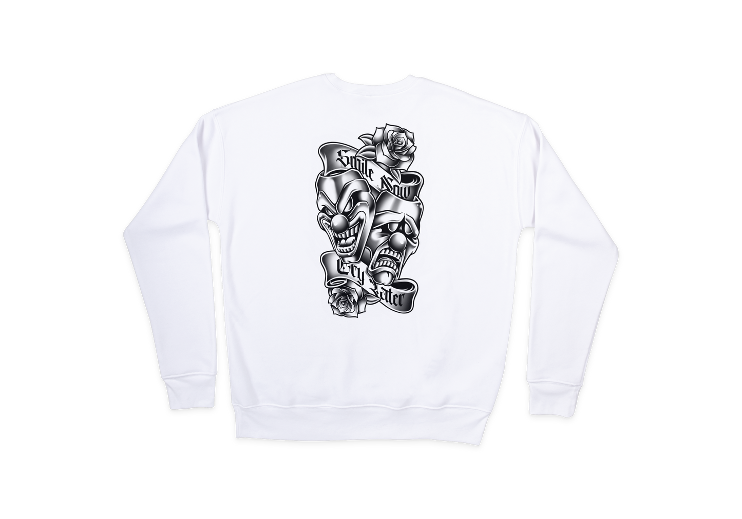 Smile Now, Cry Later blk/wht Sweatshirt
