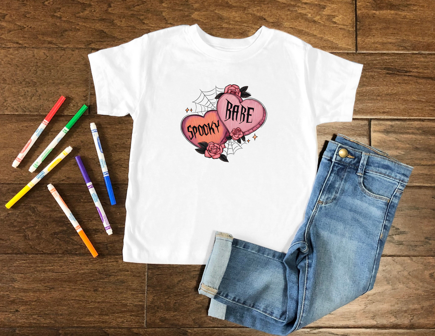 Spooky Babe Hearts Kids Tee