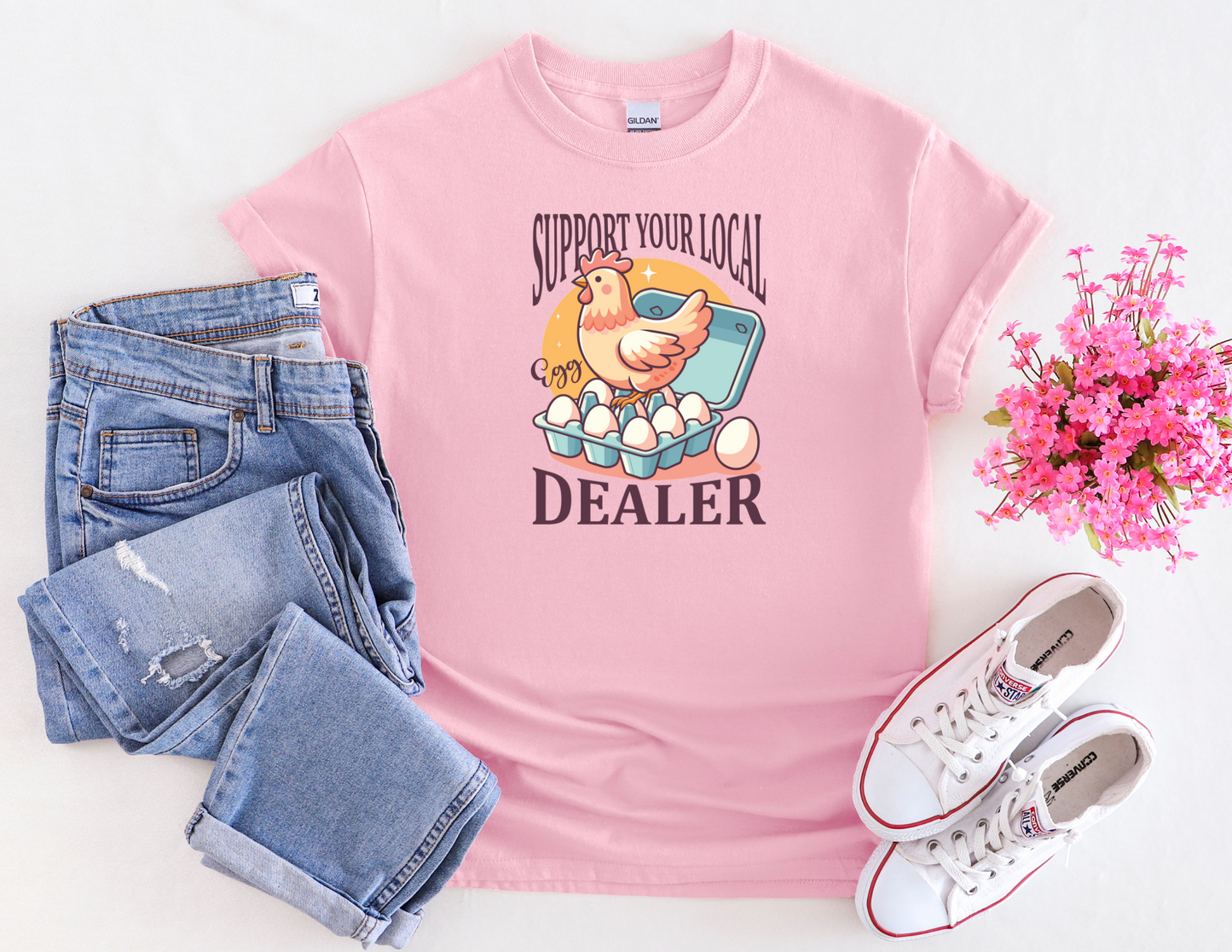 Support Local Egg Dealer Tee