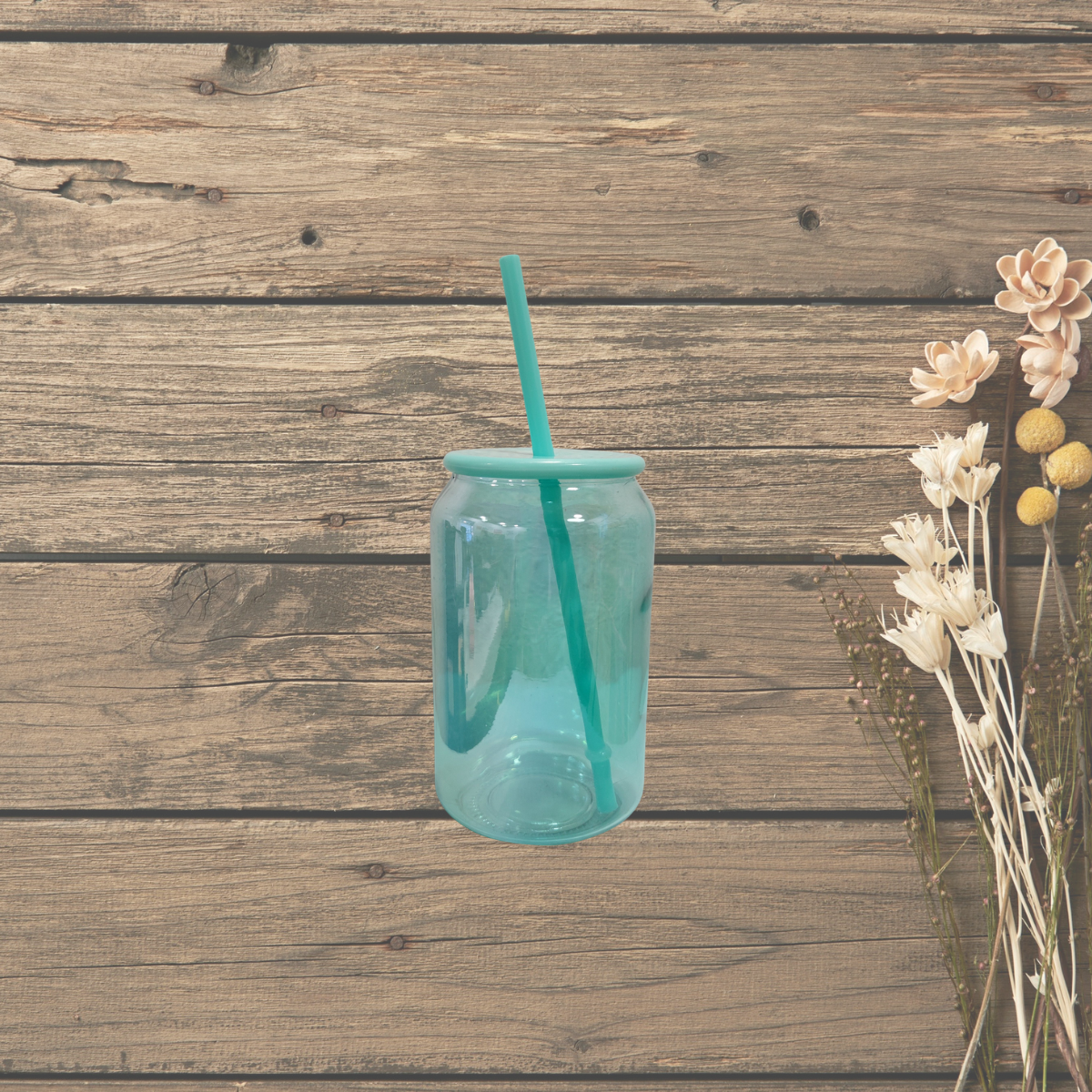 16 oz Glass Iridescent color