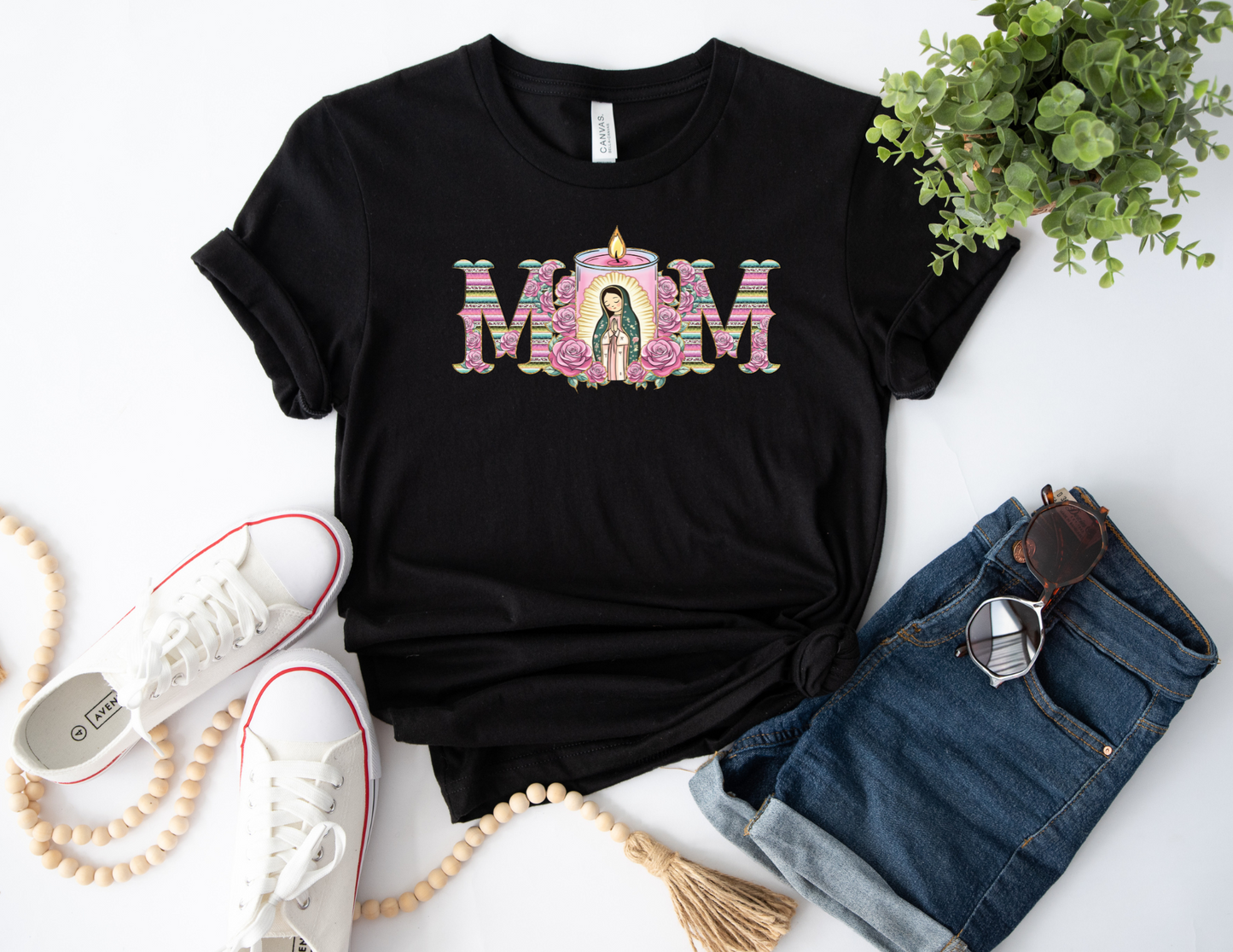 V Mary Mom pastel Tee