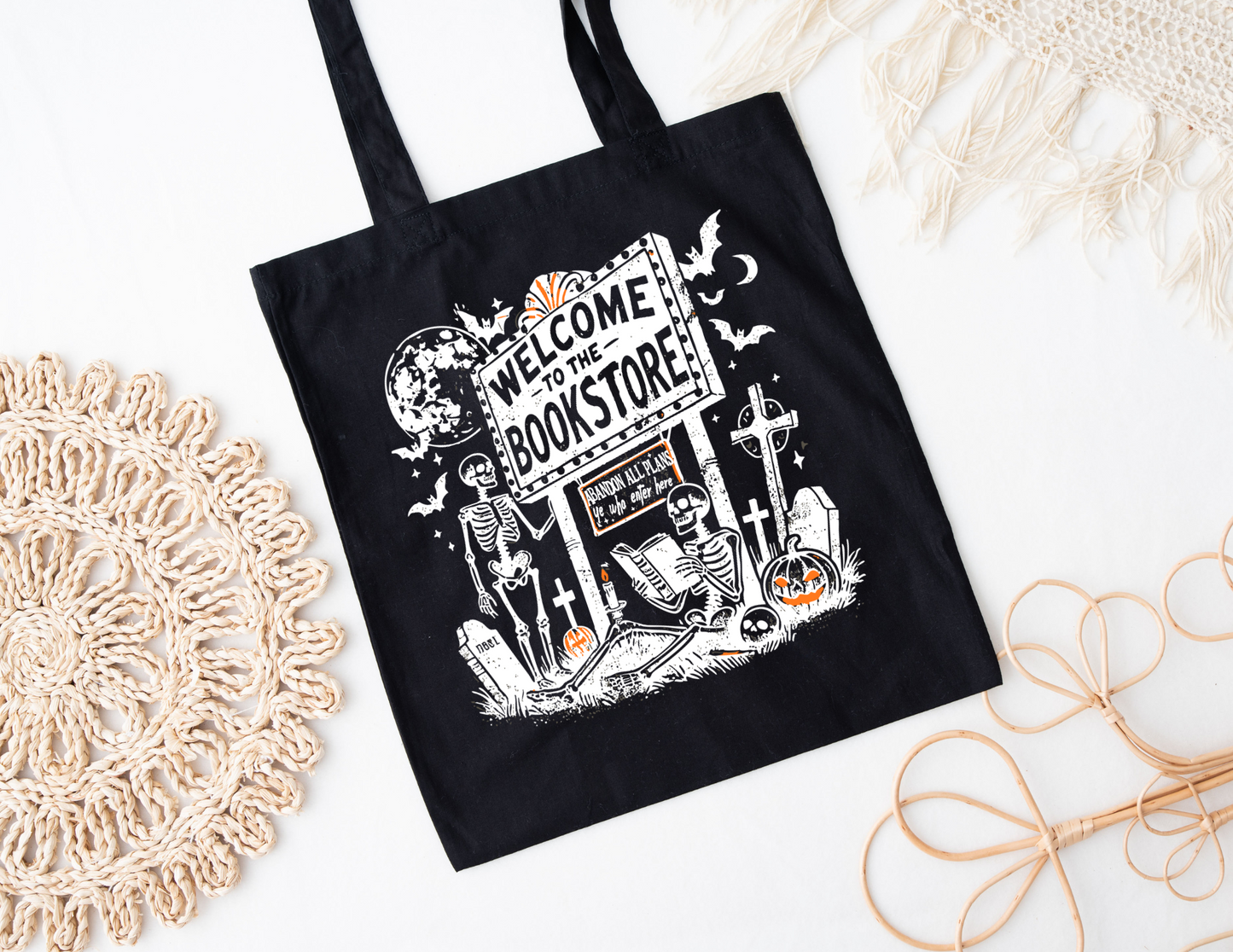 Welcome to the Bookstore Tote Bag