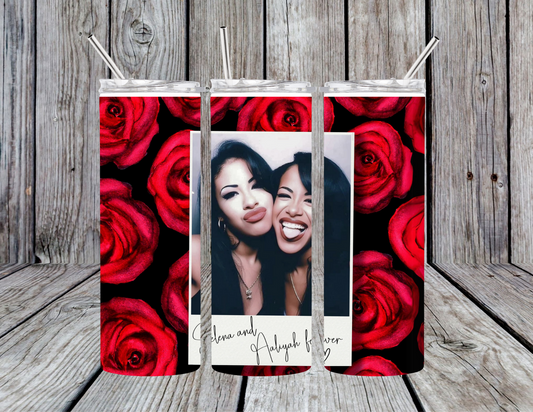Polaroid with Roses Tumbler