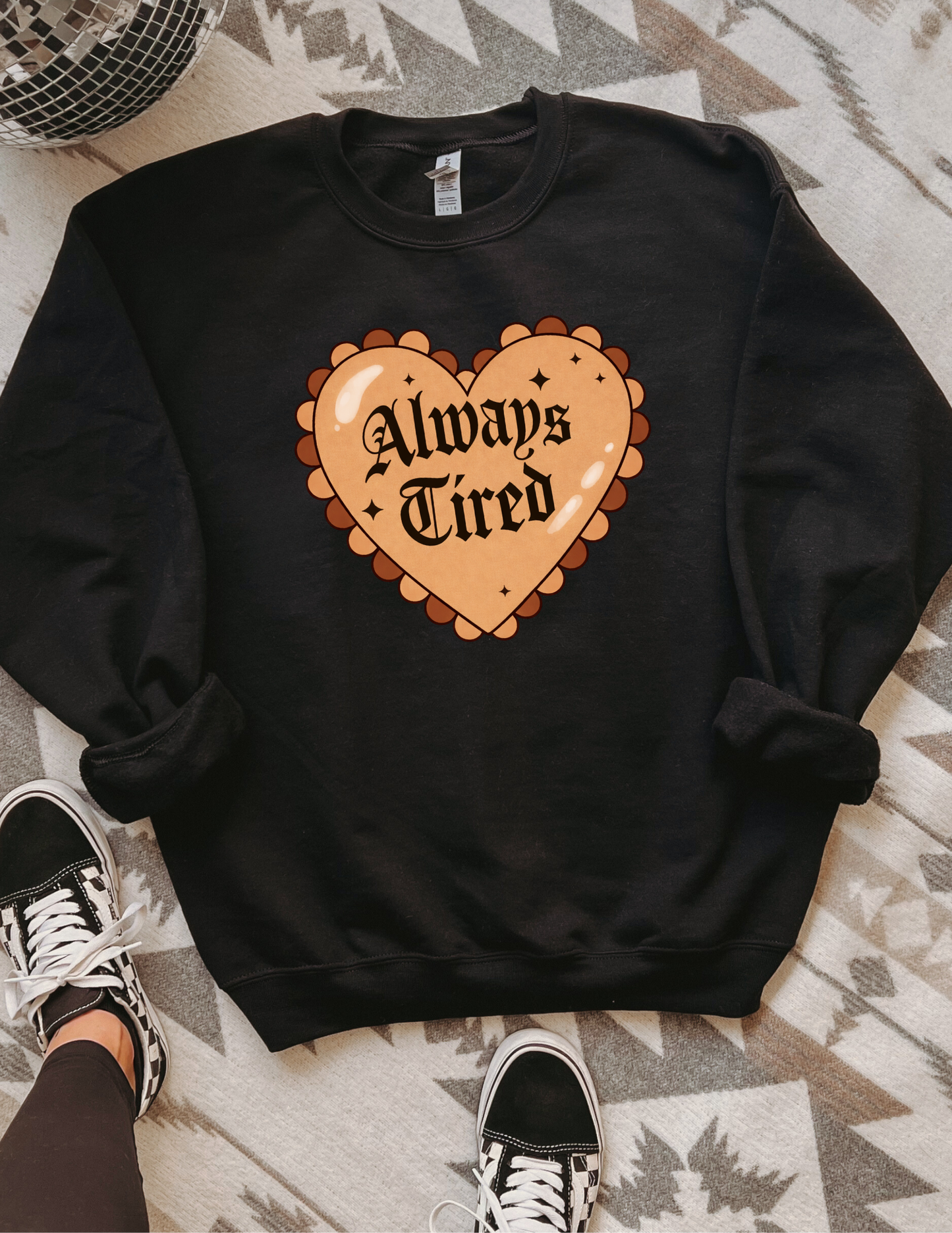 Always Tired (brown) apparel