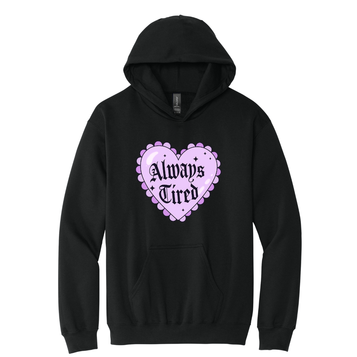 Always Tired (purple) apparel