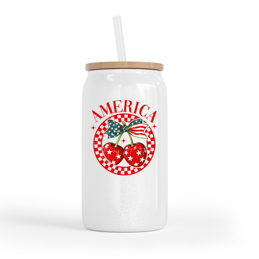 America Cherries Glass Can