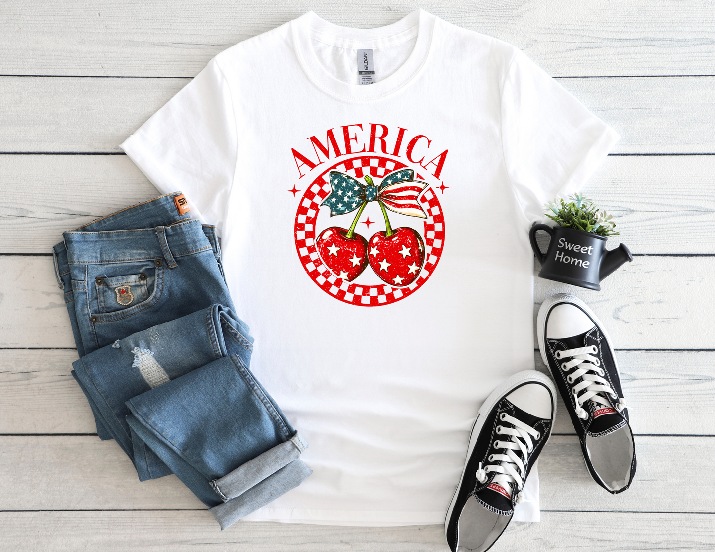 Womens - America Cherries Tee
