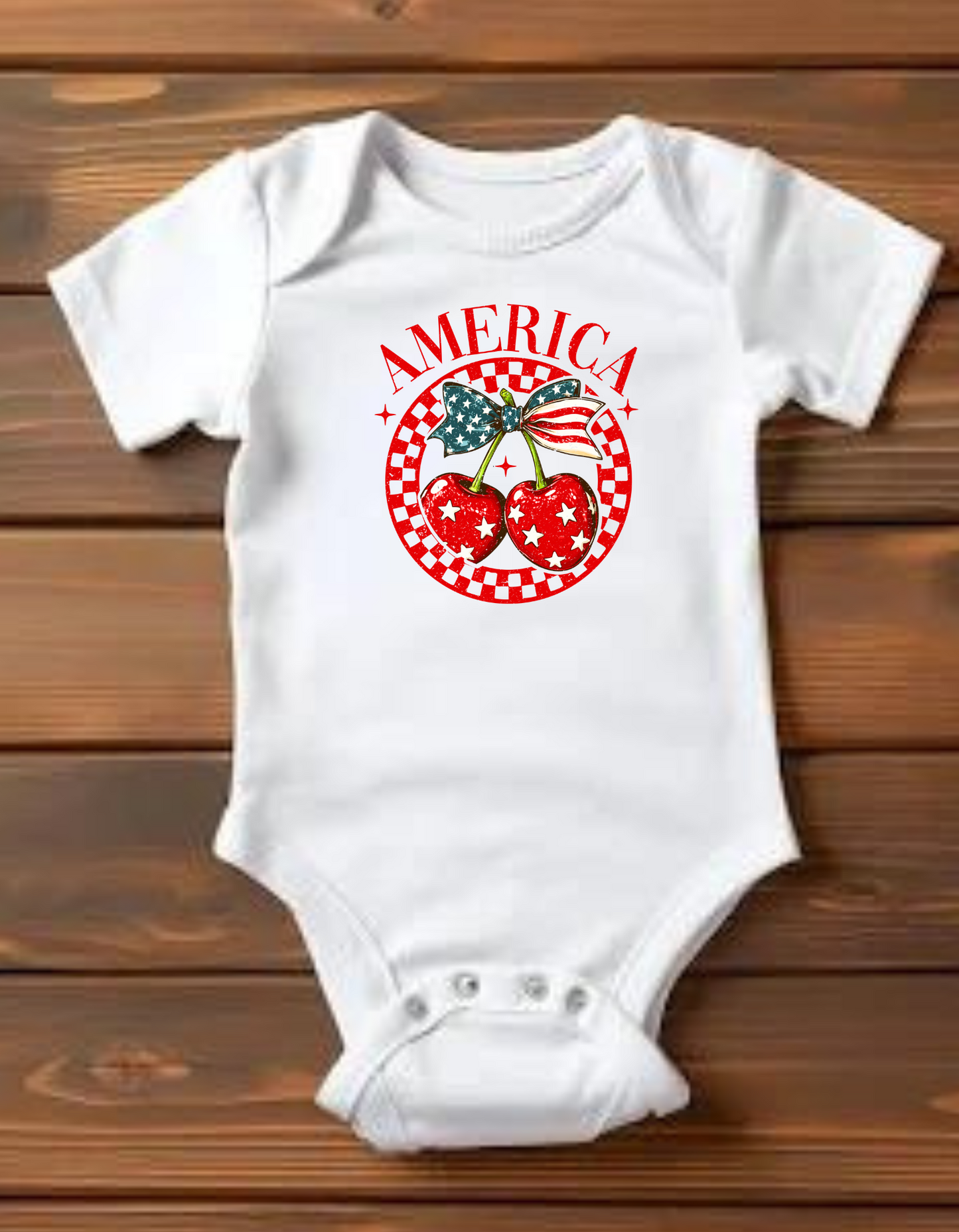 America Cherries Onesie