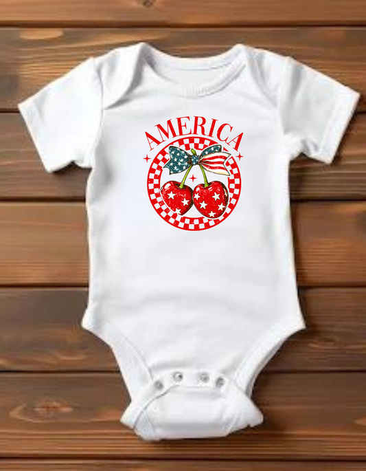 America Cherries Onesie