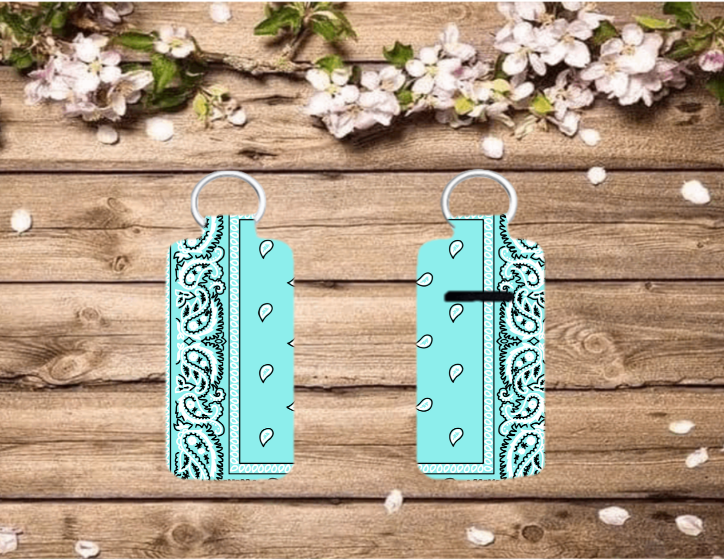 Bandana Chap Stick Keychain (choose color)