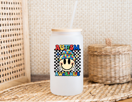 Autism - Awareness glass cup
