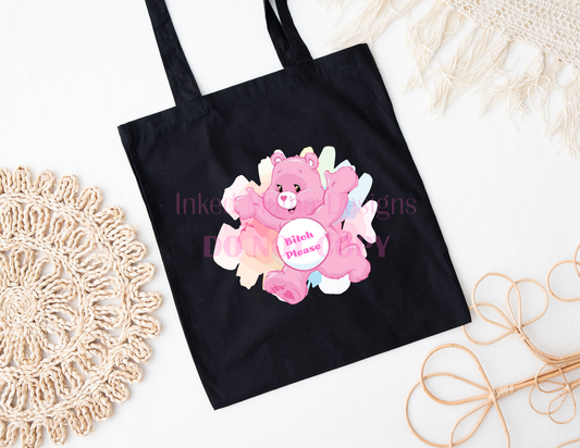 Don't Care Bear Tote Bags
