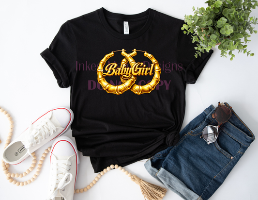 Baby Girl Hoops Tee or Tank