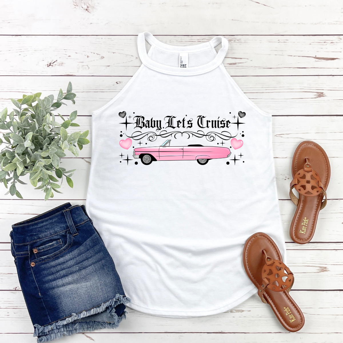 Let's Cruise (choose color) Tank Top