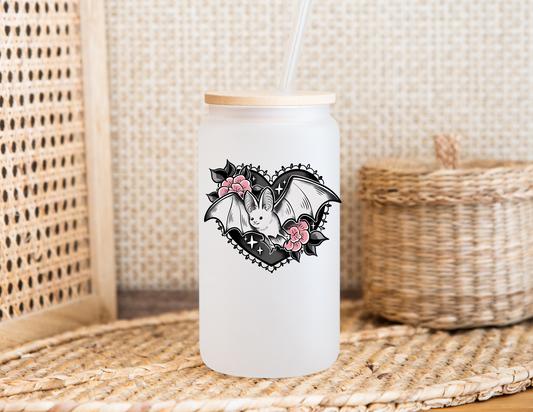 Bat Love Glass Cup