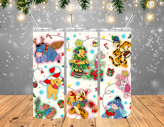 Holiday Bear and Friends Tumbler