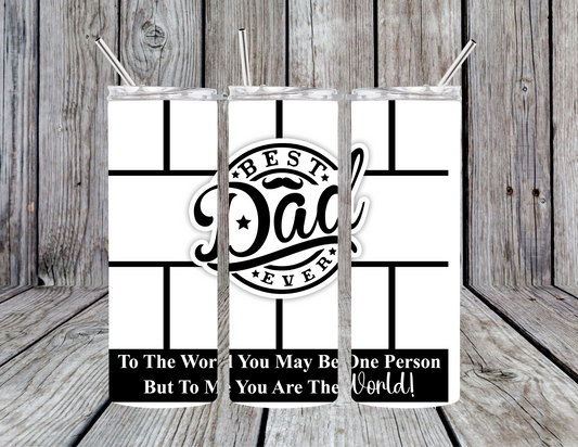 Photo Best Dad mustache Tumbler