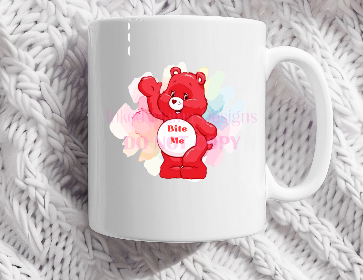 Don't Care Bear coffee mug collection