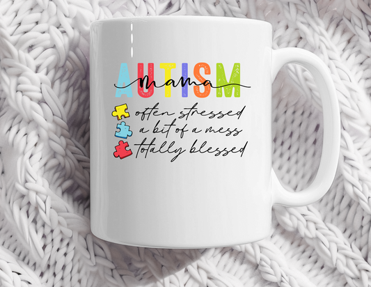 Autism - Blessed Mama coffee mug