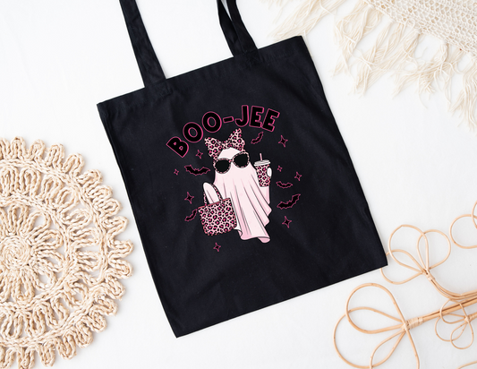 Boo Jee Pink Leopard Tote Bag