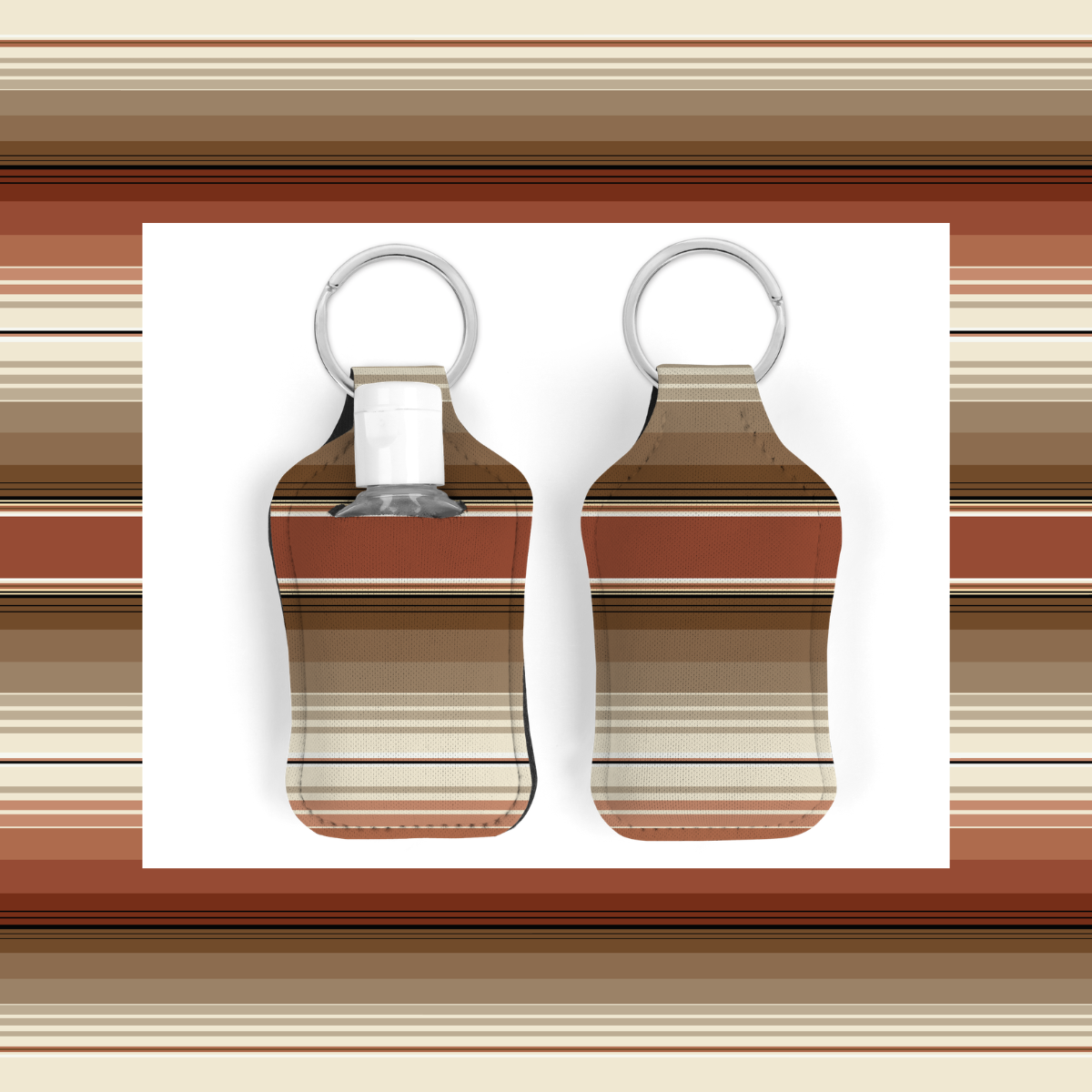 Sarape Hand Sanitizer/Lotion Keychain (choose color)