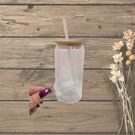 Clear Glass Snowglobe cup