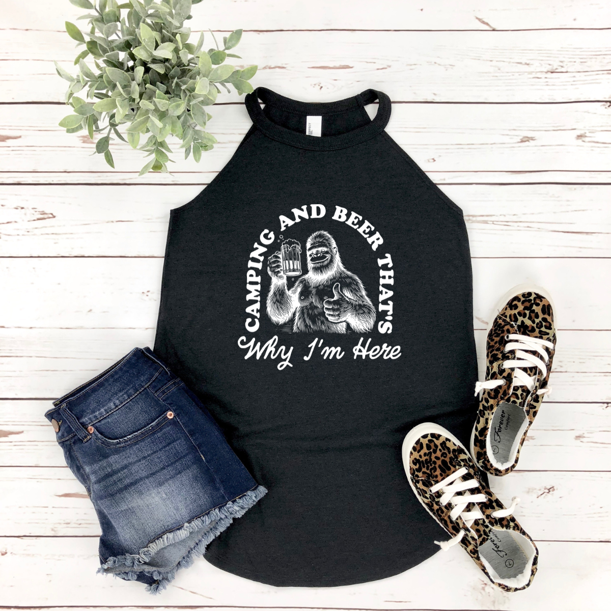Camping and Beer Tank Top