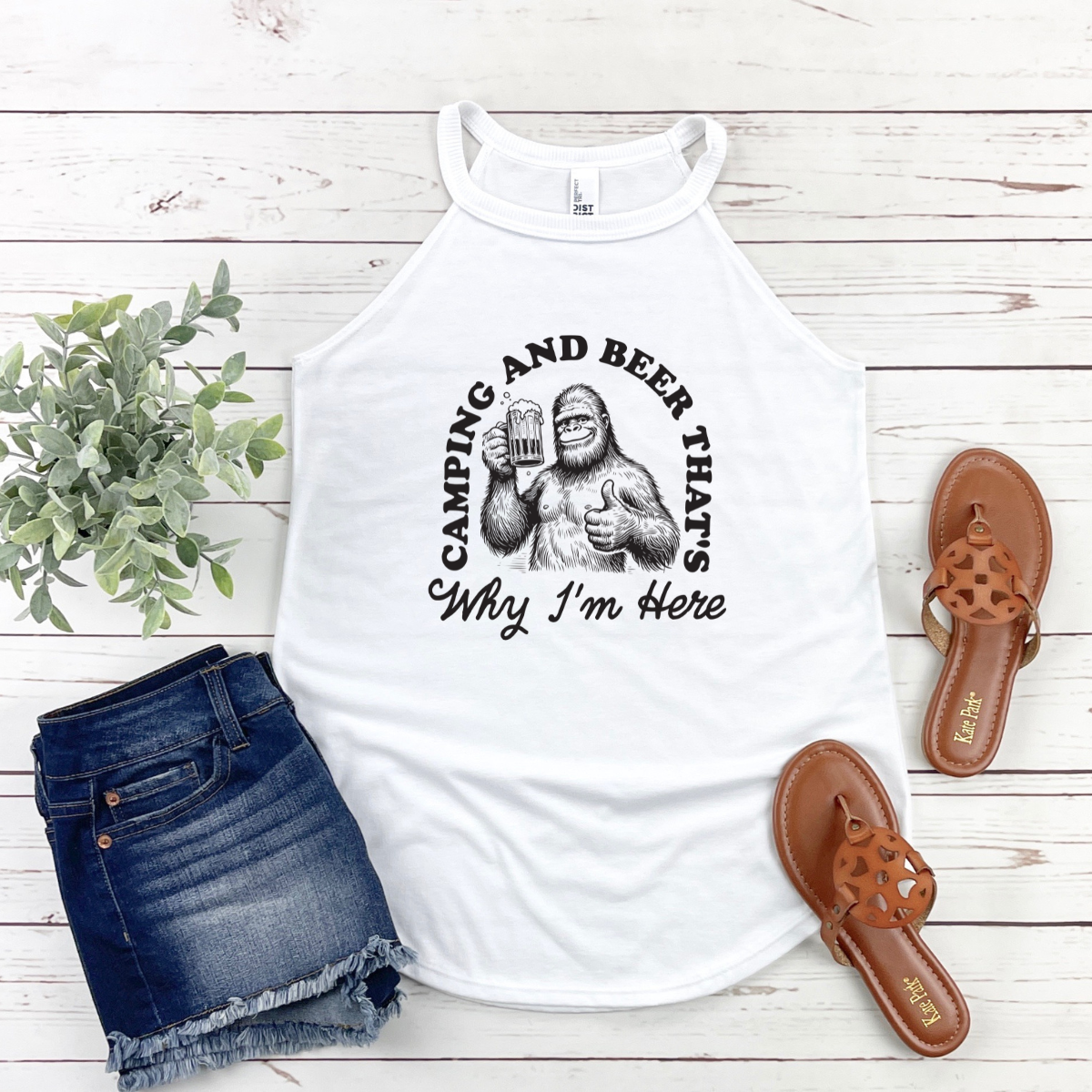 Camping and Beer Tank Top